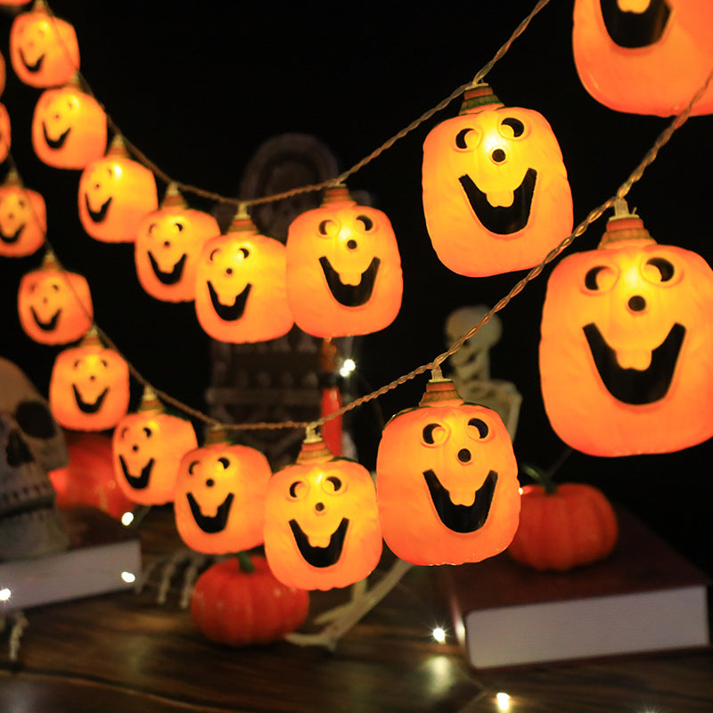 Halloween Pumpkin String Lights LED Jack O Lantern Fairy Lights with Remote Control USB Powered Pumpkin Garland for Party | Garden and Bedroom