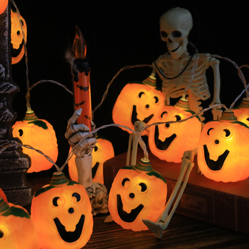 Halloween Pumpkin String Lights LED Jack O Lantern Fairy Lights with Remote Control USB Powered Pumpkin Garland for Party | Garden and Bedroom