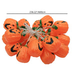 Halloween Pumpkin String Lights LED Jack O Lantern Fairy Lights with Remote Control USB Powered Pumpkin Garland for Party | Garden and Bedroom