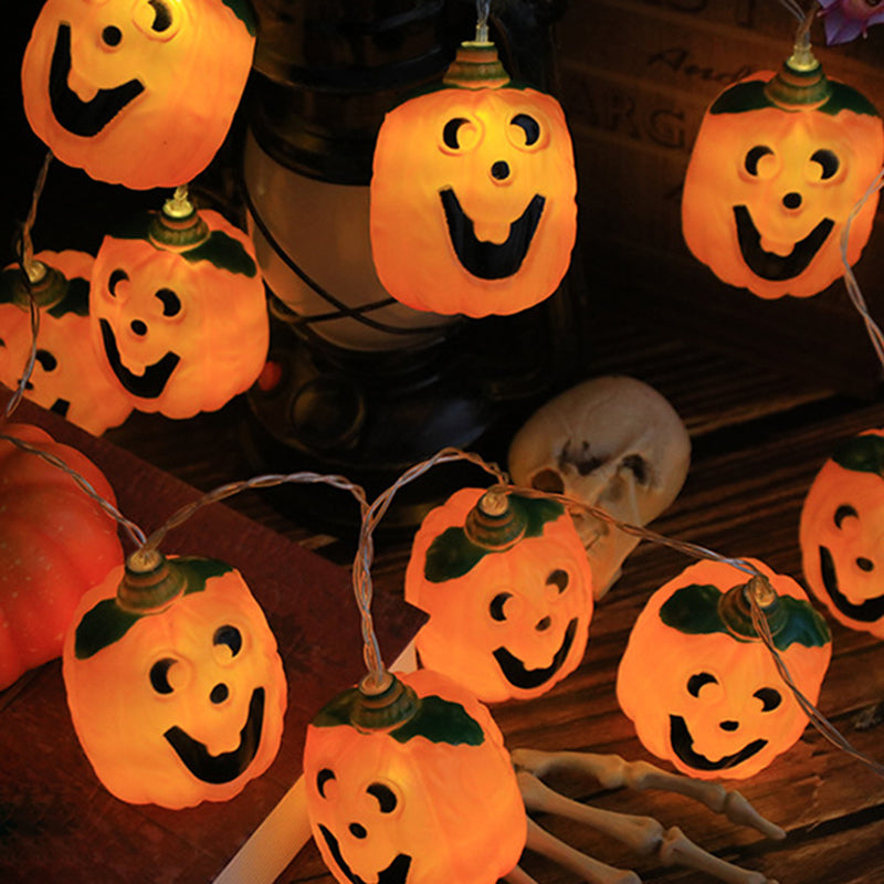 Halloween Pumpkin String Lights LED Jack O Lantern Fairy Lights with Remote Control USB Powered Pumpkin Garland for Party | Garden and Bedroom