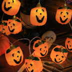 Halloween Pumpkin String Lights LED Jack O Lantern Fairy Lights with Remote Control USB Powered Pumpkin Garland for Party | Garden and Bedroom