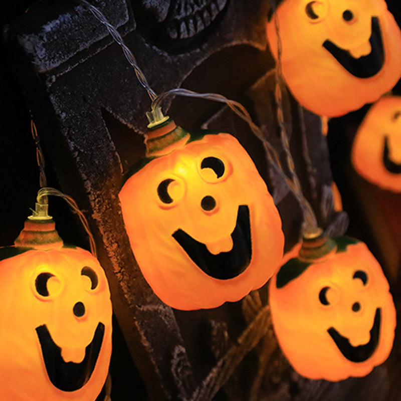 Halloween Pumpkin String Lights LED Jack O Lantern Fairy Lights with Remote Control USB Powered Pumpkin Garland for Party | Garden and Bedroom