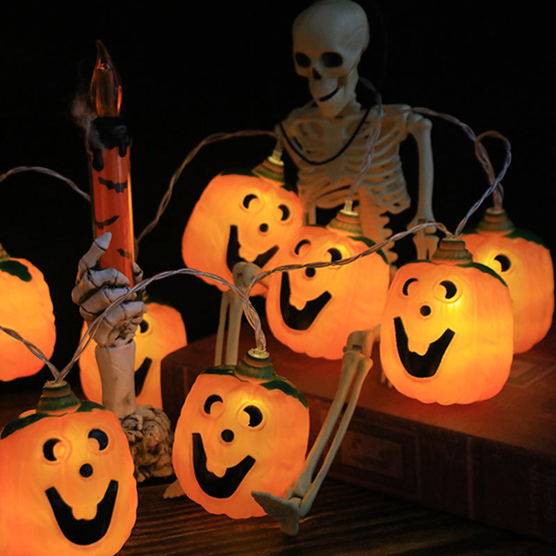 Halloween Pumpkin String Lights LED Jack O Lantern Fairy Lights with Remote Control USB Powered Pumpkin Garland for Party | Garden and Bedroom