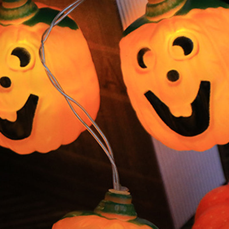 Halloween Pumpkin String Lights LED Jack O Lantern Fairy Lights with Remote Control USB Powered Pumpkin Garland for Party | Garden and Bedroom