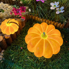 Pumpkin Floor Lamp Resin LED Outdoor Garden Light Waterproof Pumpkin Shaped Lantern Halloween and Autumn Decoration for Patio and Lawn
