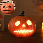 Pumpkin Lamp LED Jack O Lantern Light Carved Pumpkin Floor Lamp Battery Operated Halloween Lantern for Living Room | Hallway and Shop Display