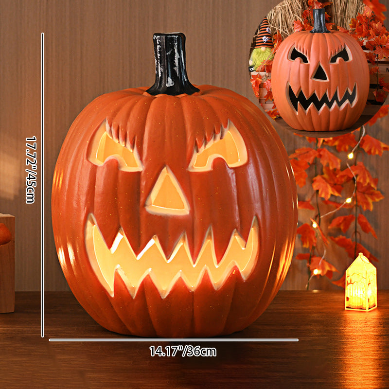 Pumpkin Lamp LED Jack O Lantern Light Carved Pumpkin Floor Lamp Battery Operated Halloween Lantern for Living Room | Hallway and Shop Display