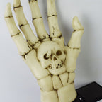 Solar Skeleton Hand Stake Light Halloween Garden Light LED Outdoor Skull Hand Ground Light Waterproof Pathway Decoration for Yard and Lawn