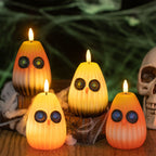 Halloween Owl Night Light LED Candle Lamp Battery Operated Decorative Owl Light for Kids Bedroom | Living Room and Party Decoration