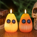 Halloween Owl Night Light LED Candle Lamp Battery Operated Decorative Owl Light for Kids Bedroom | Living Room and Party Decoration