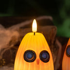 Halloween Owl Night Light LED Candle Lamp Battery Operated Decorative Owl Light for Kids Bedroom | Living Room and Party Decoration