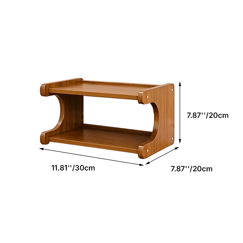 Bamboo Shoe Rack Tiered Wooden Shoe Shelf Scandinavian Narrow Shoe Storage Organiser for Hallway | Entryway and Living Room