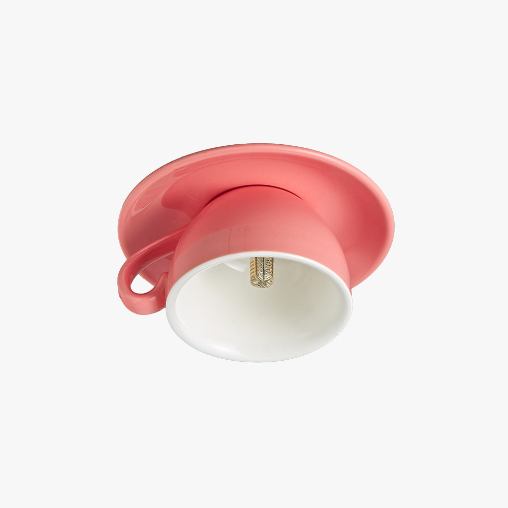 Modern Ceramic Semi-Flush Mount Ceiling Light — Ashbury Home & Living