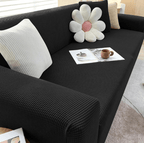 Non-Slip Stretch Sofa Cover Jacquard Elastic Couch Slipcover Soft Machine Washable Furniture Protector Against Pet Hair and Stains