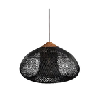 Handmade Rattan Pendant Lights With Woven Dome Shade