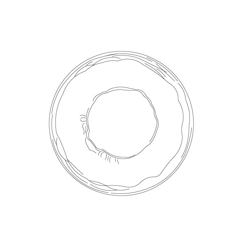 Nordic Ripple Glass Wall Light LED Light With Double Round Shade