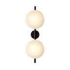 Nordic Ripple Glass Wall Light LED Light With Double Round Shade
