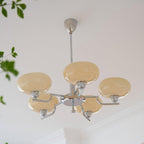 3-Light Opal Glass Globe Chandelier With Brass Frame