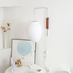 Ribbed Oval Wall Sconce With Pull Chain And Curved Arm