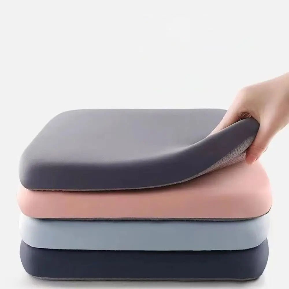 Ergonomic Non-Slip Seat Cushion with Shape-Retaining Sponge Core and Removable Cover for Office Chair, Car Seat and Desk Chair