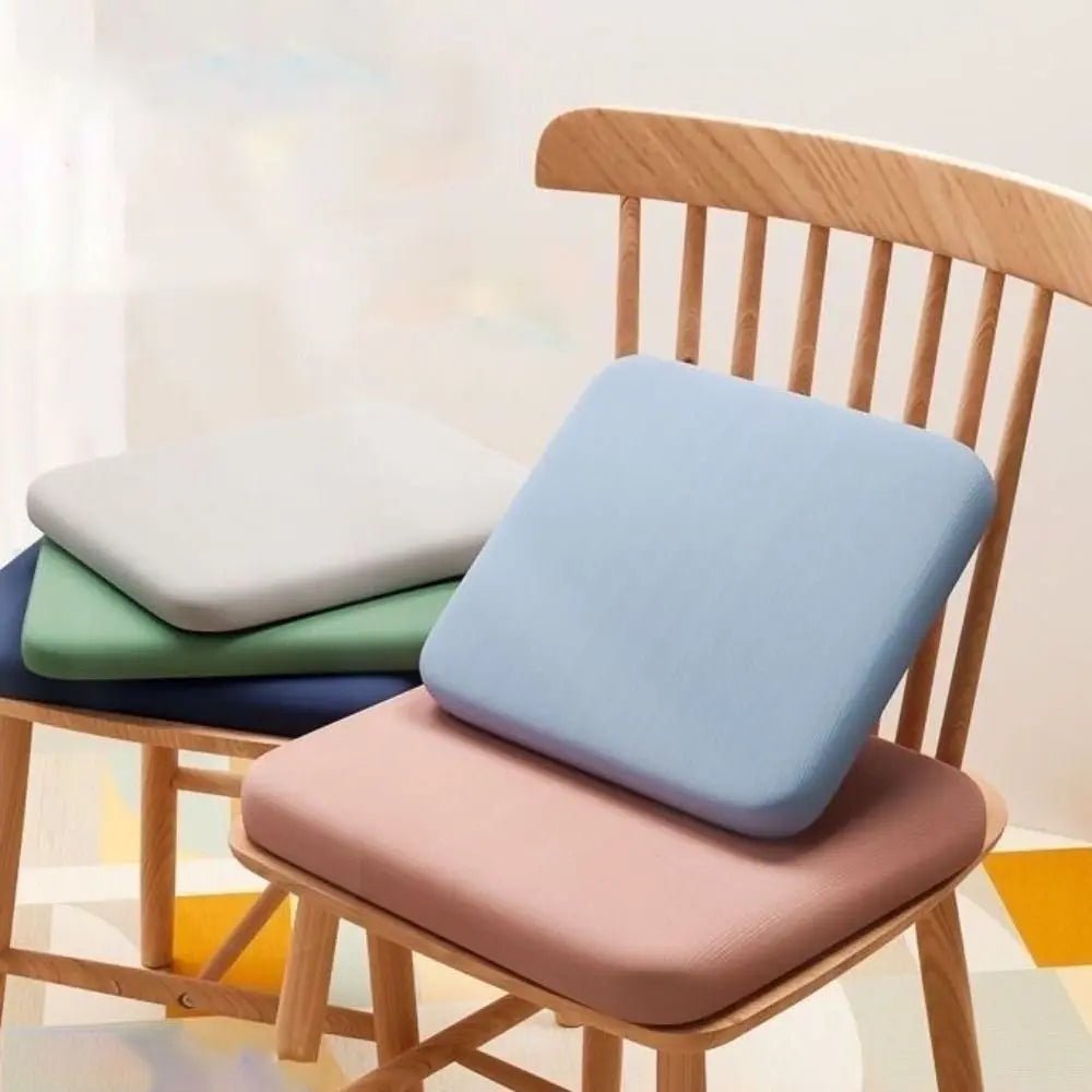 Ergonomic Non-Slip Seat Cushion with Shape-Retaining Sponge Core and Removable Cover for Office Chair, Car Seat and Desk Chair