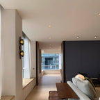 Nordic Ripple Glass Wall Light LED Light With Double Round Shade