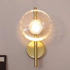 Nordic Ripple Glass Wall Light LED Light With Double Round Shade