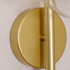 Nordic Ripple Glass Wall Light LED Light With Double Round Shade