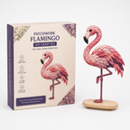 Fabric Patchwork Bird Craft Kit No Sew Layered Textile Art Kit with Pre Cut Numbered Pieces and Wooden Stand Hummingbird | Owl | Robin and More