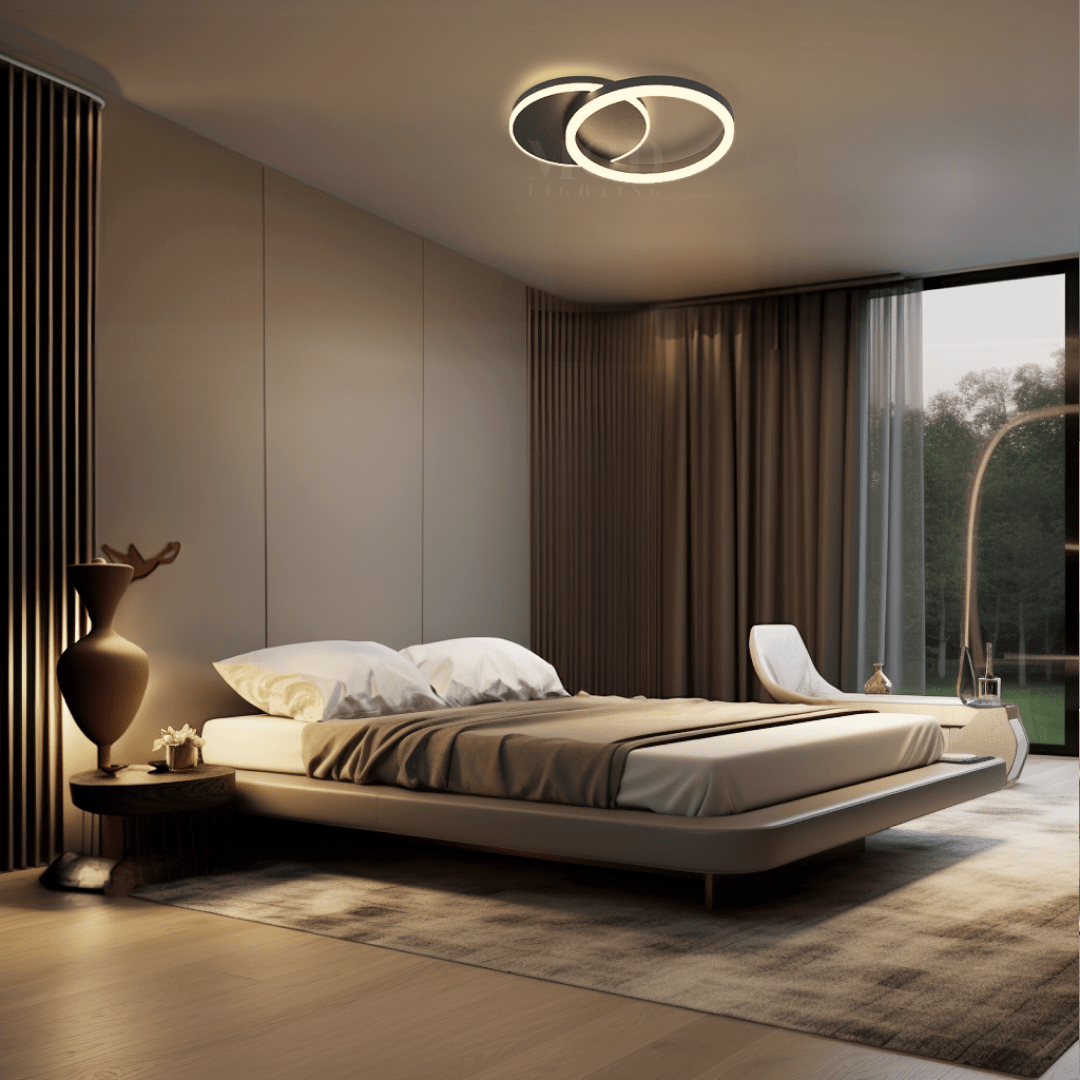 Ring Halo Ceiling Light With Interlocking Circles