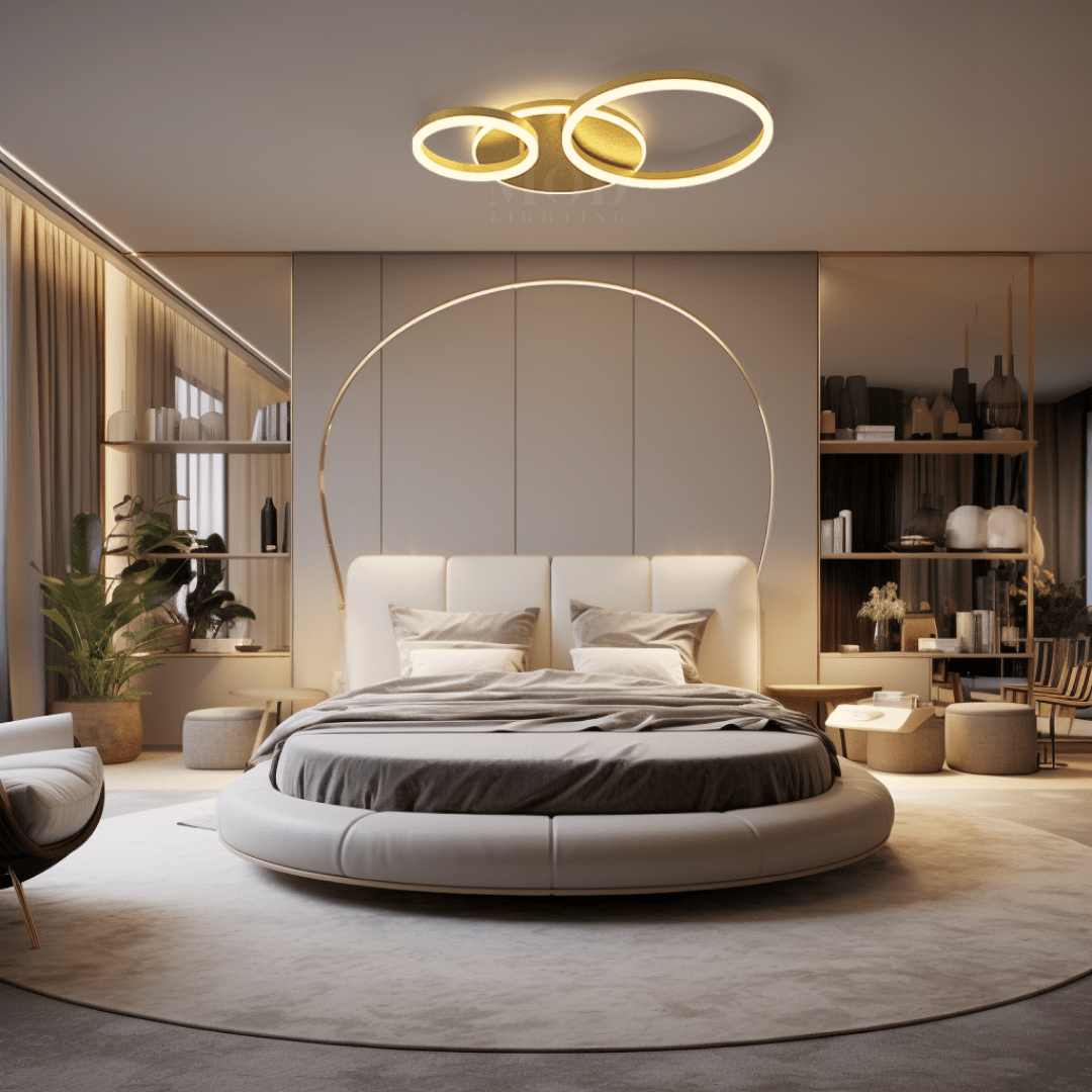 Ring Halo Ceiling Light With Interlocking Circles