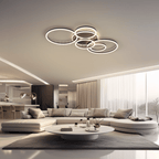 Ring Halo Ceiling Light With Interlocking Circles