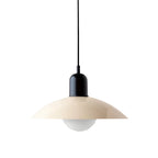 Bauhaus Minimalist Wrought Iron Pendant Light With Dome Shade