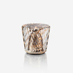 Diamond-Cut Crystal Table Lamp With Faceted Prism Shade