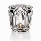Diamond-Cut Crystal Table Lamp With Faceted Prism Shade