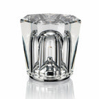 Diamond-Cut Crystal Table Lamp With Faceted Prism Shade