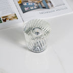 Diamond-Cut Crystal Table Lamp With Faceted Prism Shade