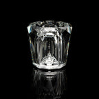 Diamond-Cut Crystal Table Lamp With Faceted Prism Shade