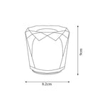 Diamond-Cut Crystal Table Lamp With Faceted Prism Shade
