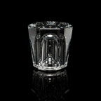 Diamond-Cut Crystal Table Lamp With Faceted Prism Shade