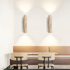 Japandi Travertine Wall Light LED Light With Up And Down Glow