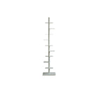 Spiral Bookshelf Tall Metal Tree Bookcase Mid Century Invisible Floating Display Rack Corner Book Tower for Home Office and Living Room