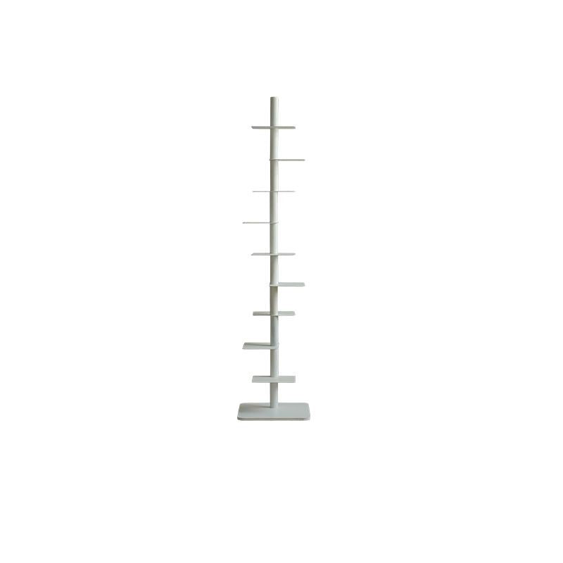 Spiral Bookshelf Tall Metal Tree Bookcase Mid Century Invisible Floating Display Rack Corner Book Tower for Home Office and Living Room