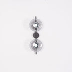 Nordic Ripple Glass Wall Light LED Light With Double Round Shade