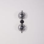Nordic Ripple Glass Wall Light LED Light With Double Round Shade