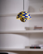 Dome Shade Pendant Light With Floating Globe Diffuser