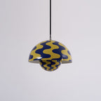 Dome Shade Pendant Light With Floating Globe Diffuser