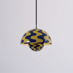 Dome Shade Pendant Light With Floating Globe Diffuser