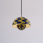 Dome Shade Pendant Light With Floating Globe Diffuser