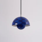Dome Shade Pendant Light With Floating Globe Diffuser